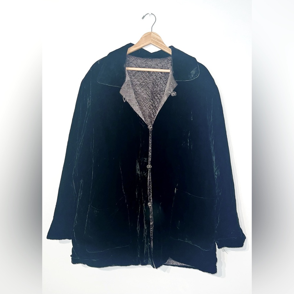 Vintage 90’s Simona Chin Chin velvet silk jacket